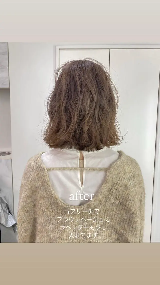 ミディアム ୨୧柔らかいカラー nozomi ୨୧のヘアスタイル