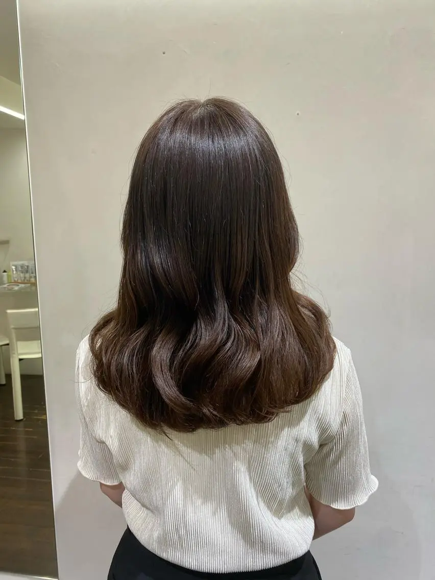 セミロング ヘアカラー 縮毛矯正/レイヤー 🌙児玉光瑠のヘアスタイル