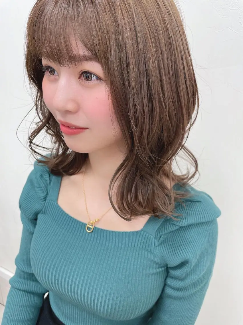 ミディアム カラー コレットヘアー 田中アヤノのヘアスタイル