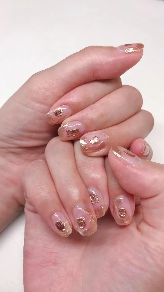 ネイル アートネイル ニュアンスネイル TESORO nailのネイルデザイン
