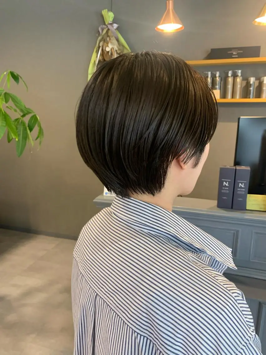 ショート ハンサムショート ショートヘア カット トリートメント ＳＨＵ ＮＴＡのヘアスタイル