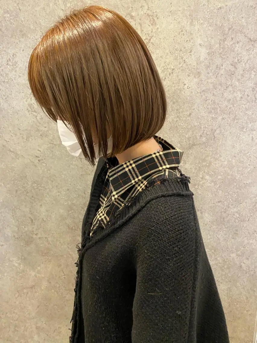 ミディアム ボブ 栗原 瑞稀のヘアスタイル