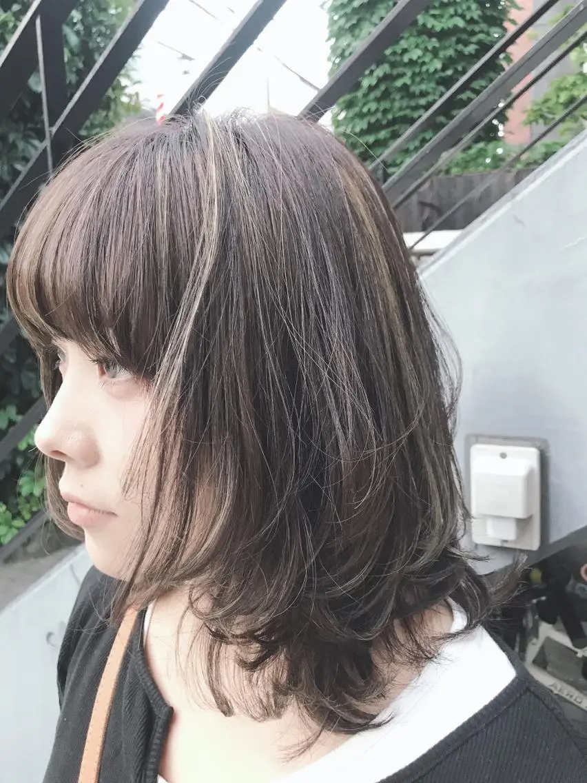 ミディアム カラー ご新規様限定 透明感カラーKANAのヘアスタイル