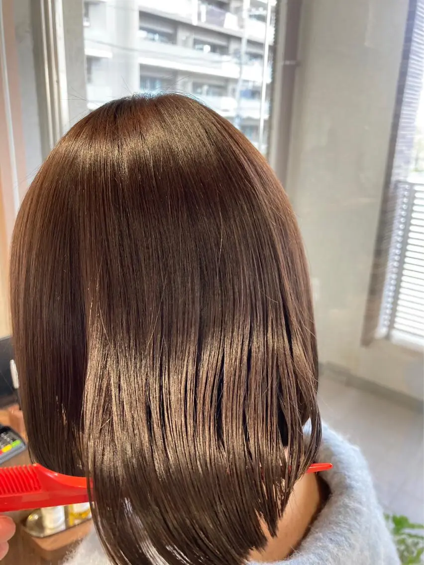 ミディアム ショートボブ 薄井零のヘアスタイル