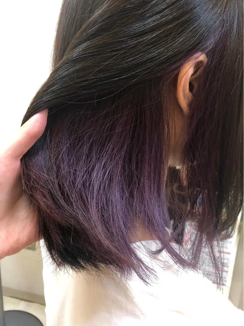 カラー white.梅田 デザインカラー🦄のヘアスタイル