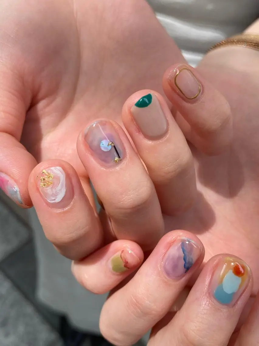 ネイル ニュアンスネイル ハンドネイル Ann nailのネイルデザイン