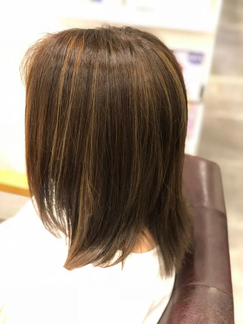 セミロング ヘアカラー [RiLo] 松村のヘアスタイル