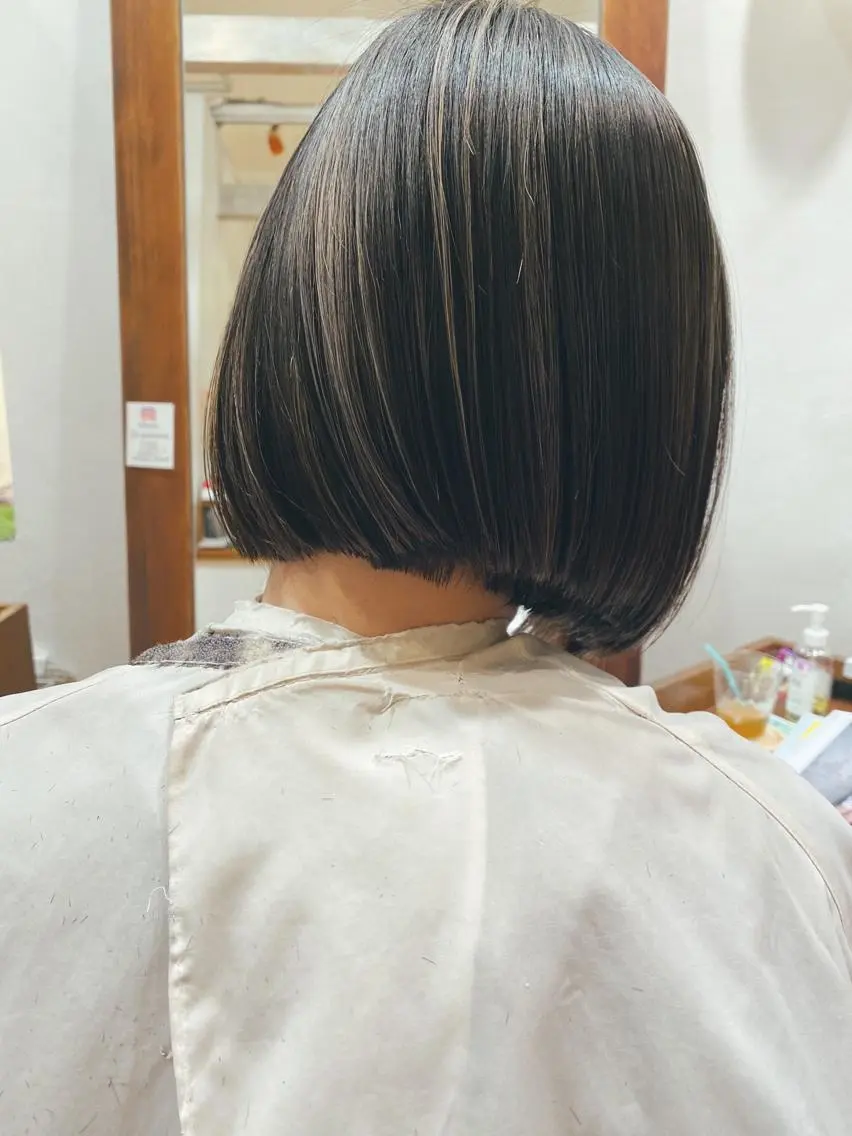 ショート カラー ハイライトカラー ボブ ハイライト メンズカット特化柏駅 徒歩3分LOUのヘアスタイル