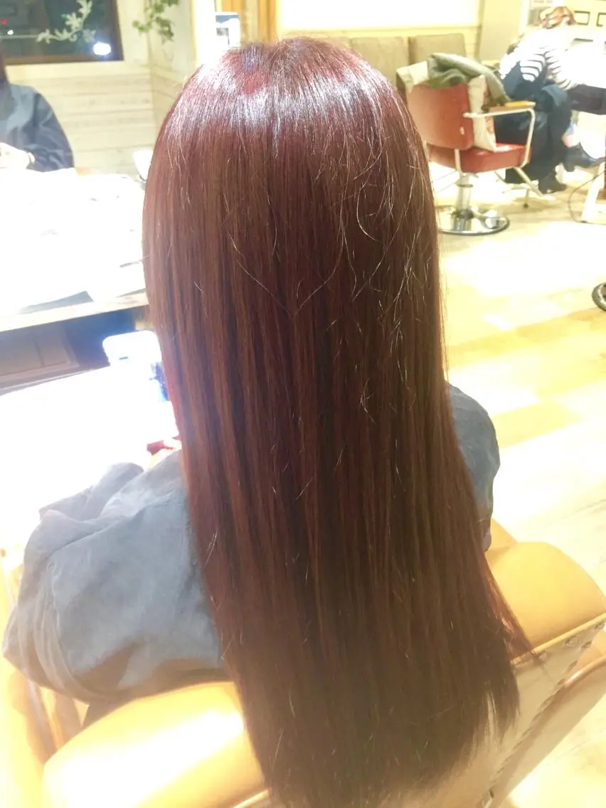 ロング カラー ヘアカラー トリートメント 鈴木 亜実のヘアスタイル