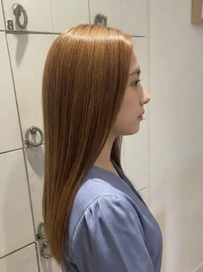 セミロング ヘアカラー ぁゅ ໒꒱· ﾟのヘアスタイル