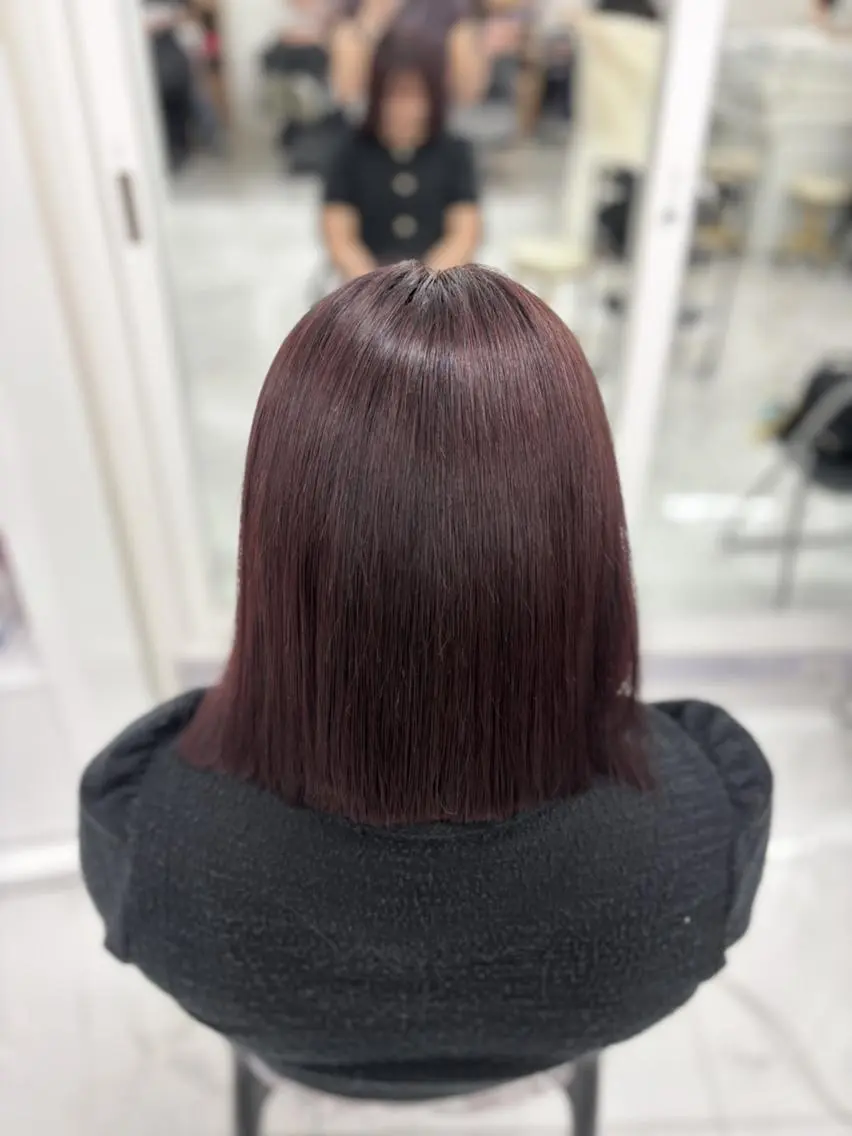 ショート カラー レッドカラー FJ/髪質改善💎 縮毛矯正/特化サロンのヘアスタイル