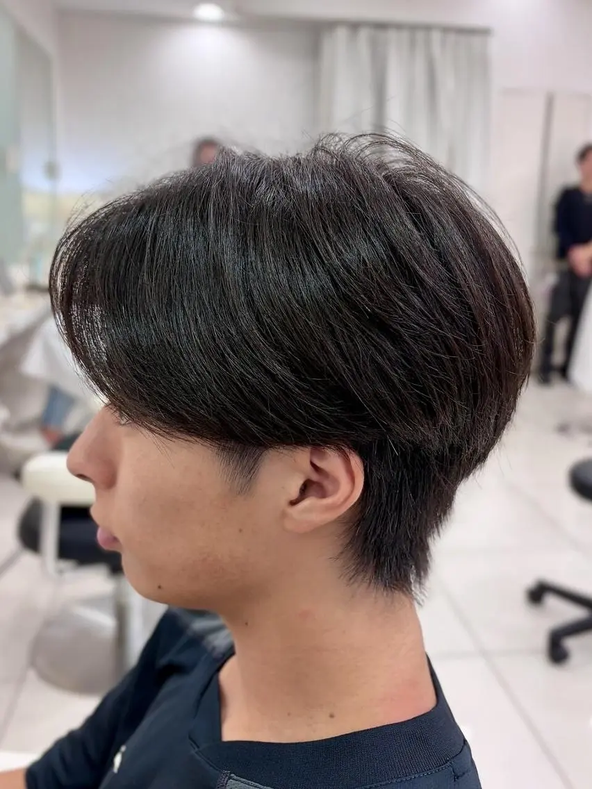 メンズ カット 縮毛矯正 ✨圧倒的ツヤ髪✨ 縮毛矯正👑間宮👑のヘアスタイル