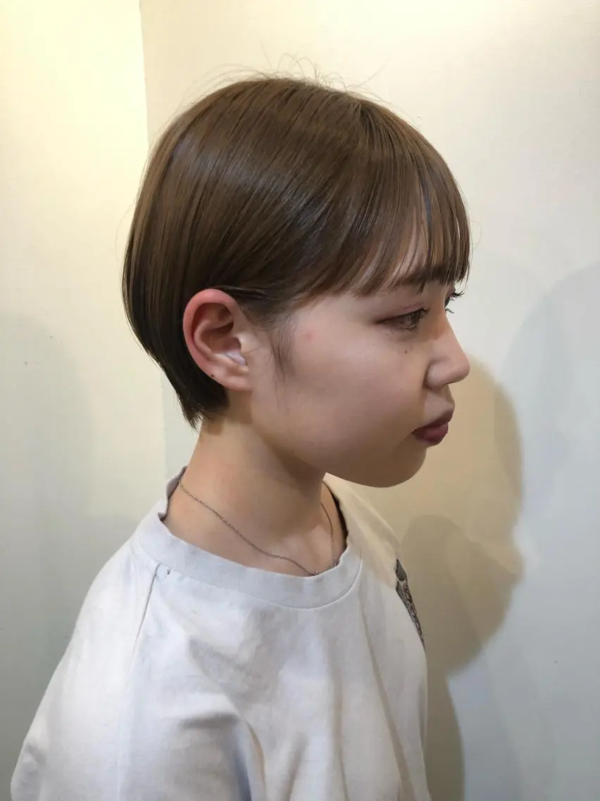 ショート カラー ショートボブ ボブ ショートヘア カット ヘアカラー トリートメント 🍒【Lib】 AIRI 🍒のヘアスタイル