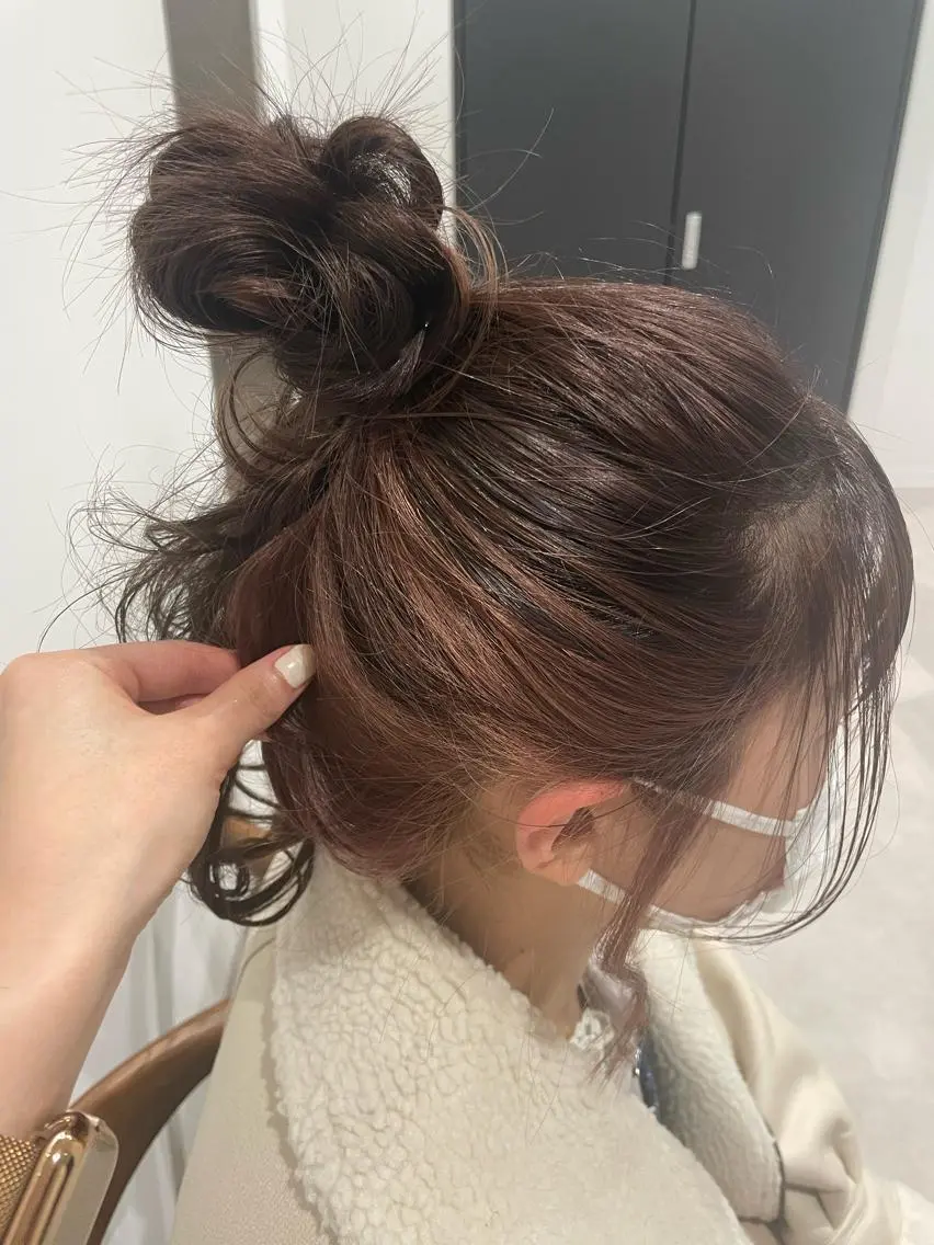 セミロング minatsu 東京の技術を京都でのヘアスタイル