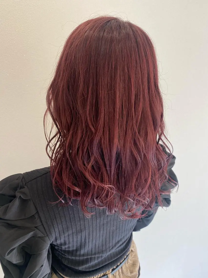 ミディアム カラー 💘韓国カラー💘 クルミのヘアスタイル