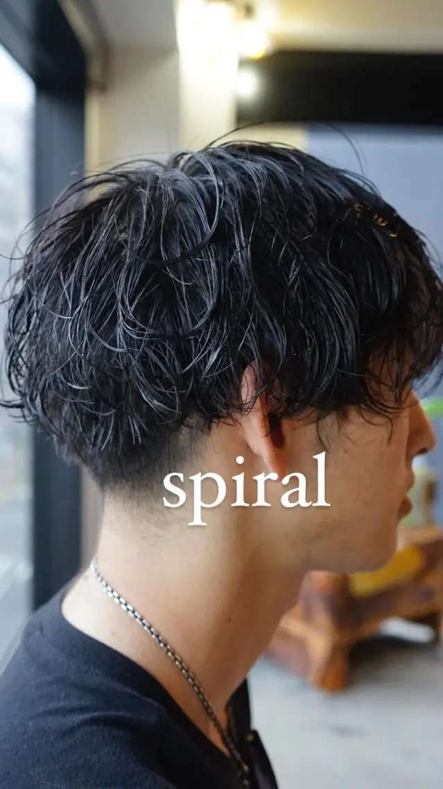 ショート メンズ カット パーマ フェード特化✂︎ ✂︎sunのヘアスタイル