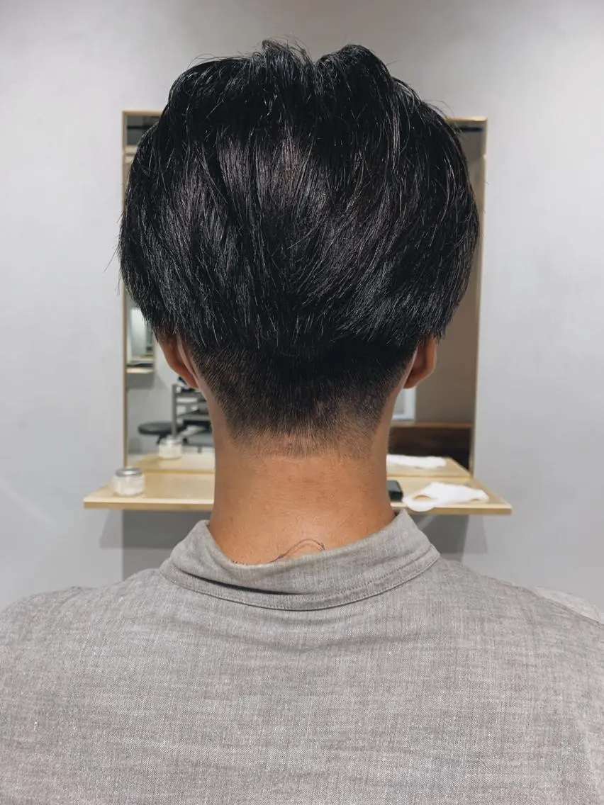 ショート メンズ ボブパーマコテ巻き風 パーマNo1深江秀平のヘアスタイル