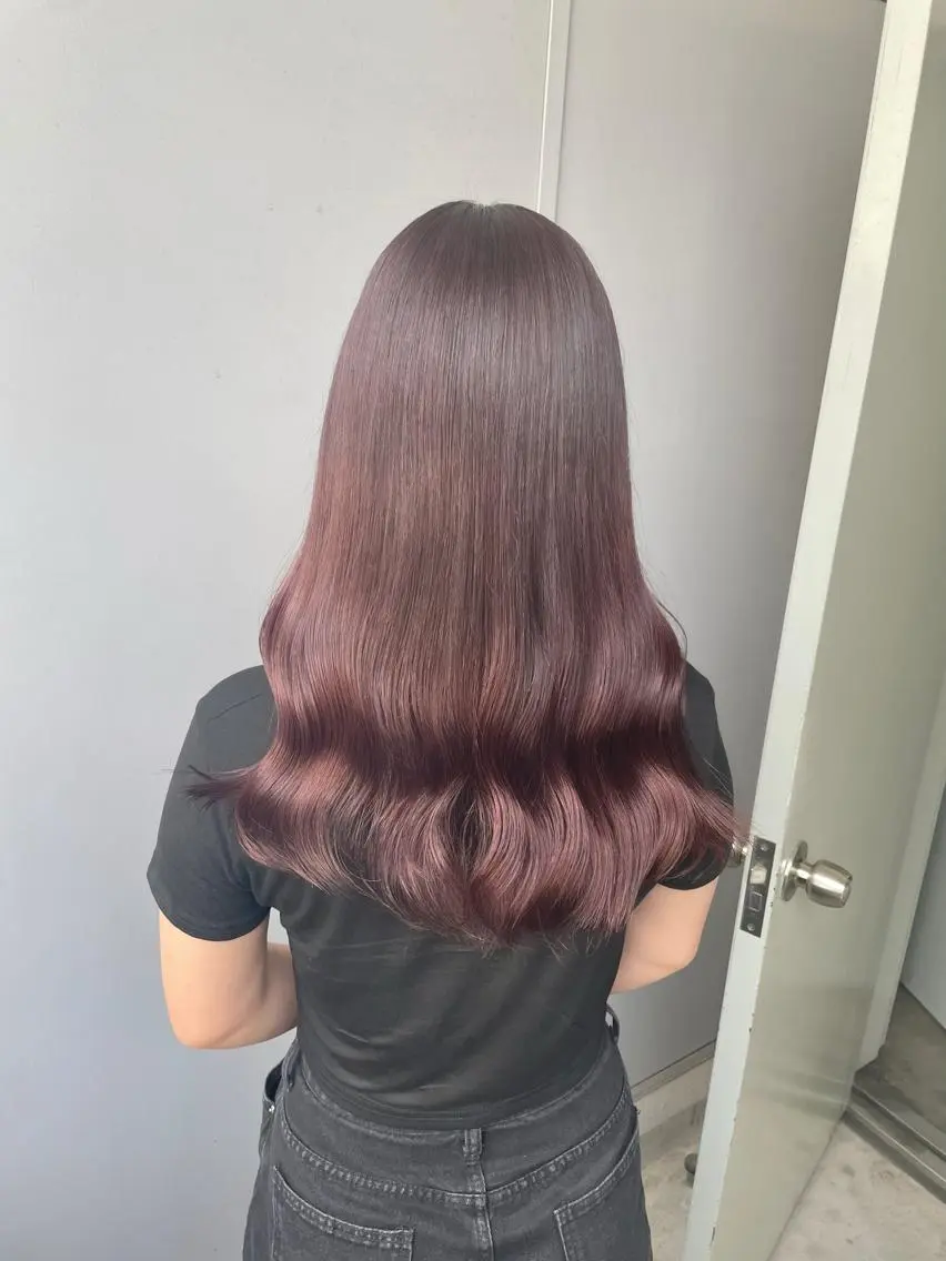 ロング カラー カット ヘアカラー トリートメント ヘッドスパ ヘアセット ベージュカラー💖 やすひろのヘアスタイル
