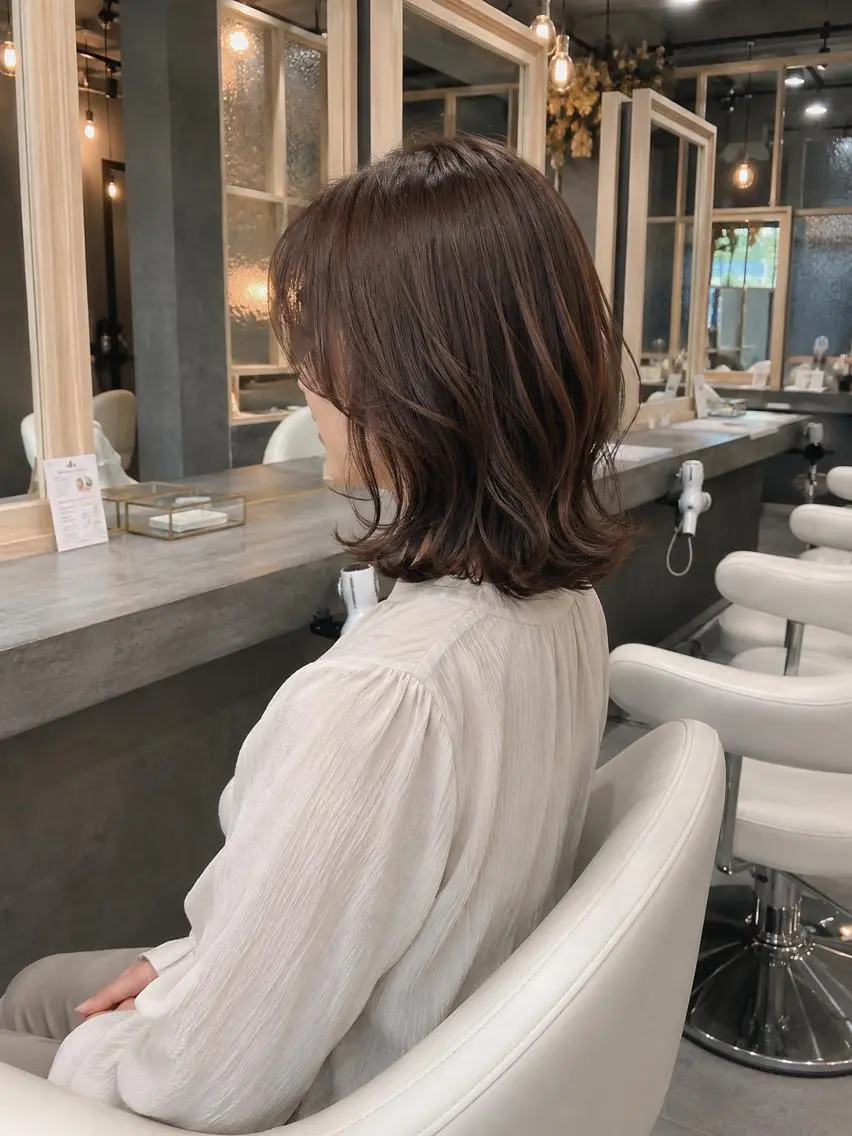 ミディアム 脇田 麗乃のヘアスタイル