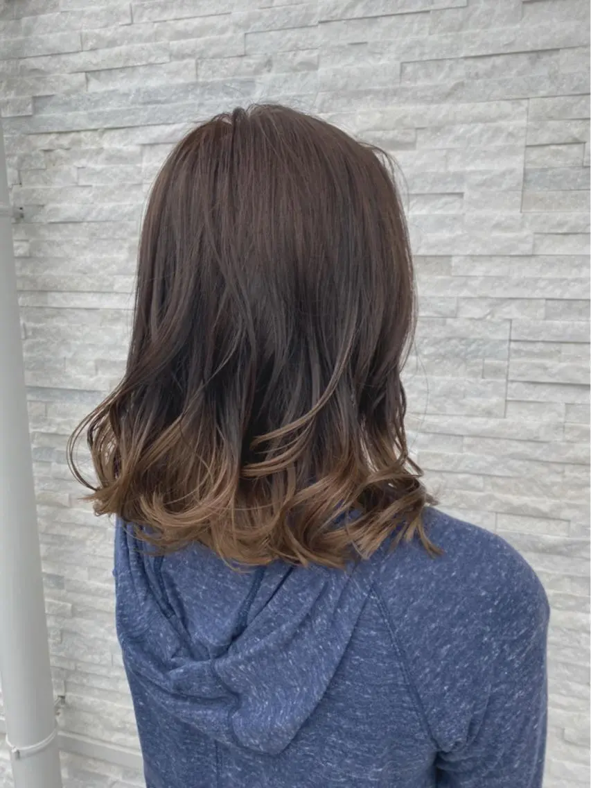 ミディアム カラー 豊橋美容院 ソンリエのヘアスタイル