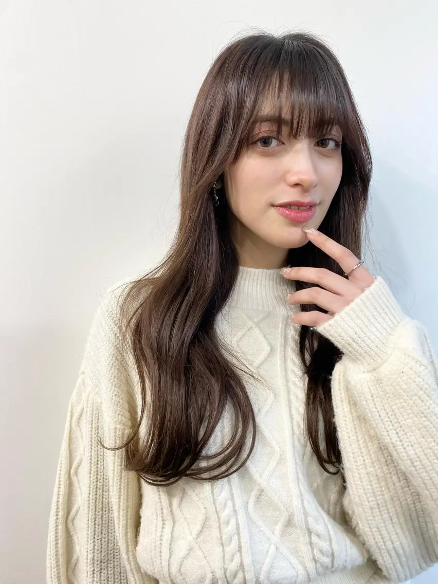 ロング カラー パーマ ヘアアレンジ メンズ キッズ ネイル マツエク・マツパ アイブロウ メンズバレイヤージュ メンズブリーチ メンズハイライト メンズハイトーン メンズインナーカラー 顔まわりレイヤー× 韓国ヘアオタベシンヤのヘアスタイル