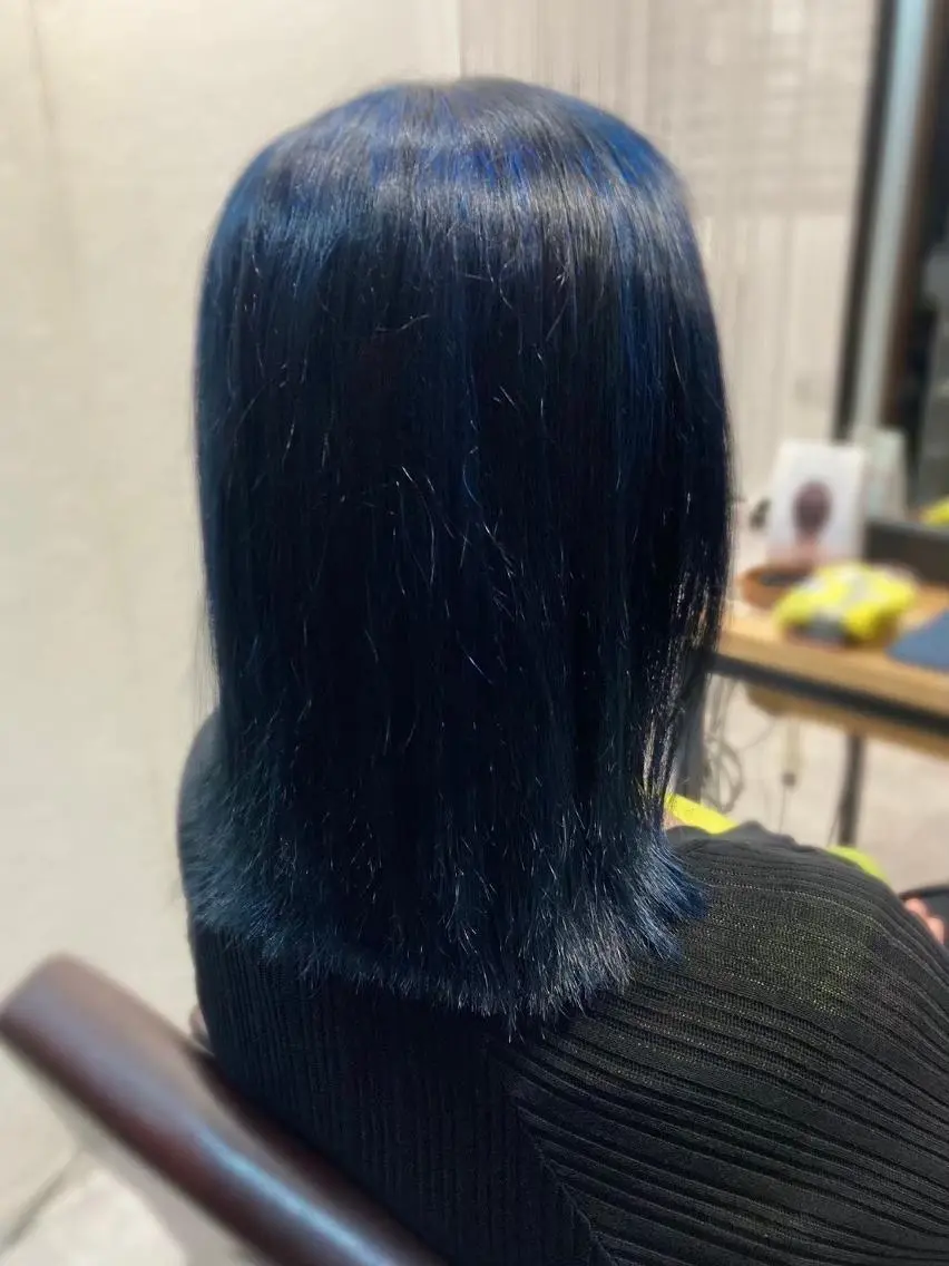 セミロング 縮毛矯正／ブリーチ Shoのヘアスタイル