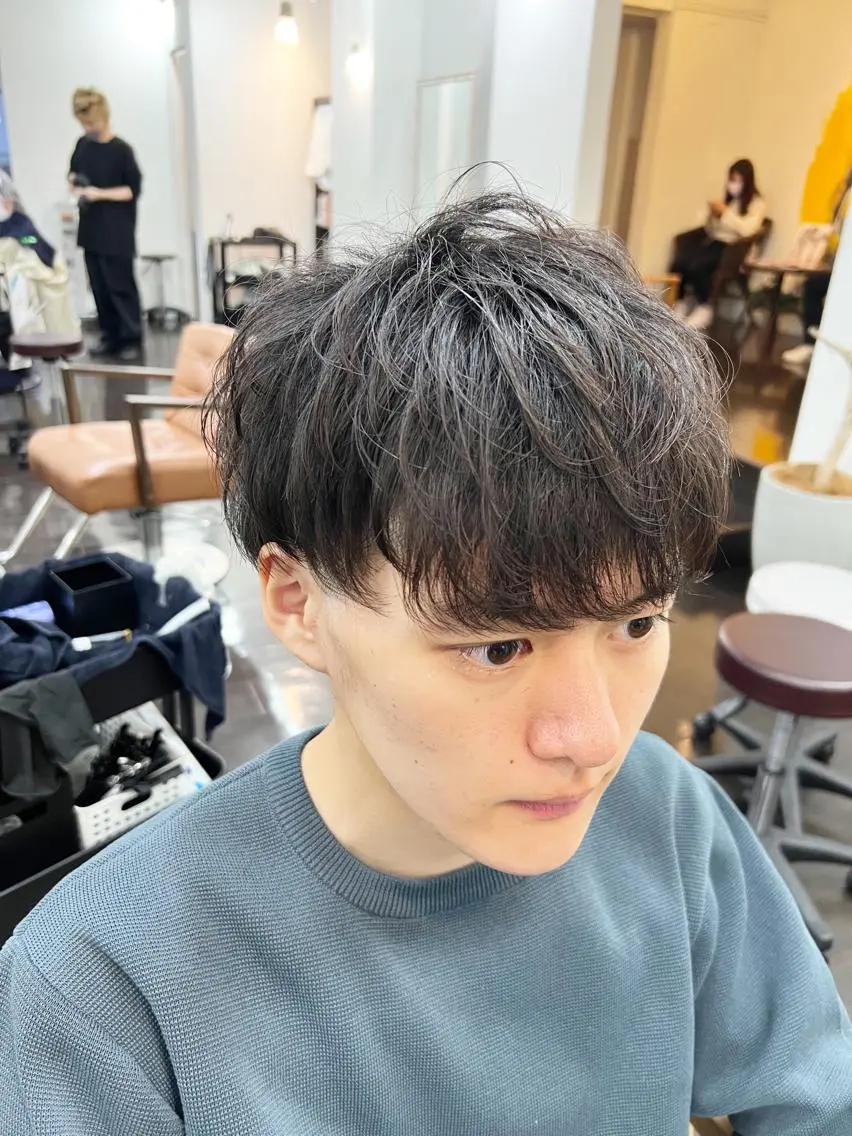 ショート パーマ メンズ キッズ 名古屋駅/トップス タイリスト/大黒拓哉のヘアスタイル