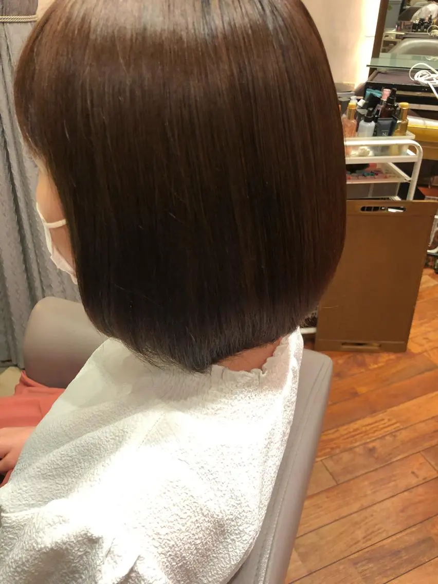 パーマ ストレートパーマ 梅本 佳容子のヘアスタイル