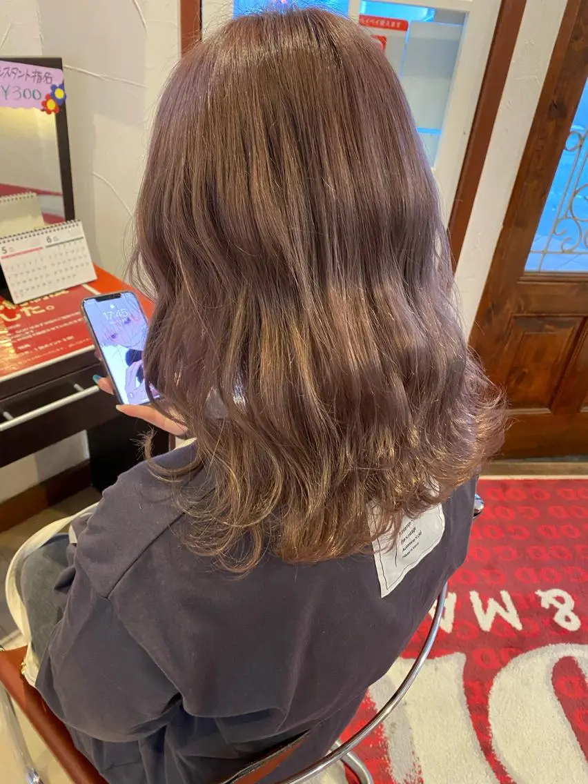セミロング ヘアカラー トリートメント 🔥金山 諒平🔥のヘアスタイル