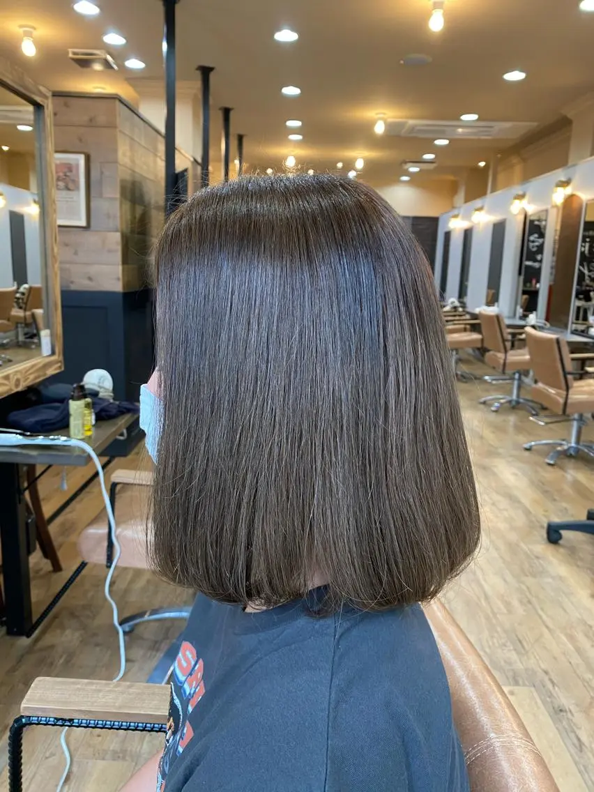 ショート カラー アッシュ アッシュグレー アッシュグレージュ グレージュ カット ヘアカラー トリートメント 特殊カラー特化 ✂️SHIAN フジのヘアスタイル