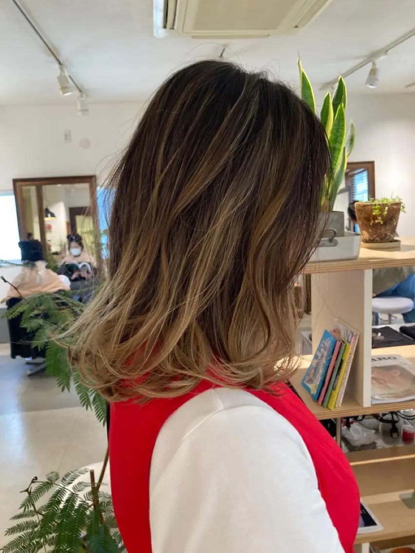 カラー カット ヘアカラー トリートメント 坂上 岳のヘアスタイル