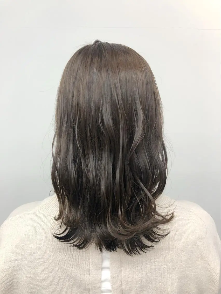 ミディアム カラー グレージュ 代表 YUKI ☆のヘアスタイル