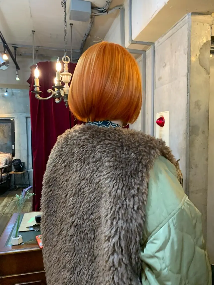 ショート ヘアカラー 佐藤 純生のヘアスタイル