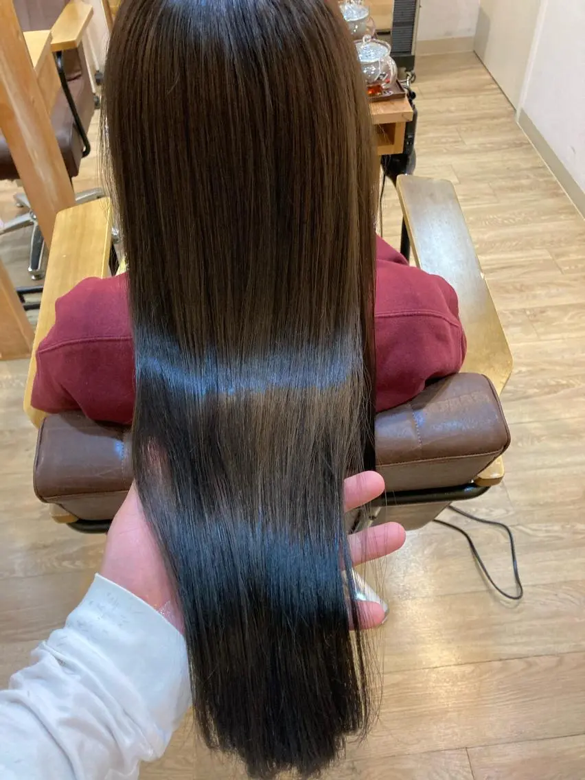 ロング ヘアカラー 京増 信吾のヘアスタイル