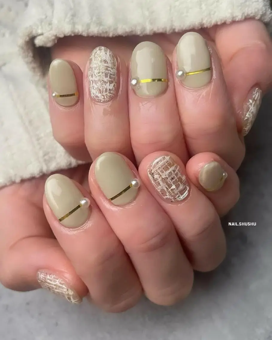 ネイル 持ち込み ニュアンスネイル シンプルネイル 冬ネイル 3dパーツ/流行り 👧shushu❤️のネイルデザイン