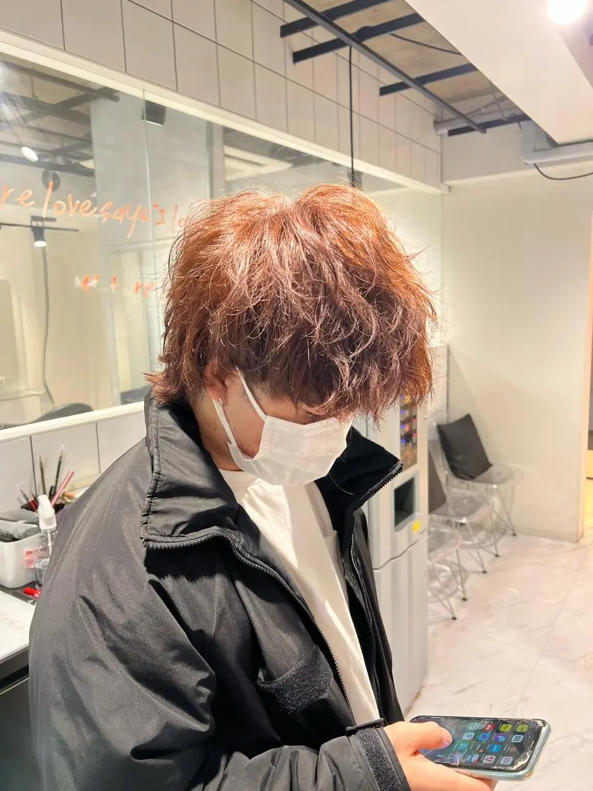 ショート カラー パーマ メンズ 🔥札幌No.1🥇 パーマ特化美容師🔥のヘアスタイル