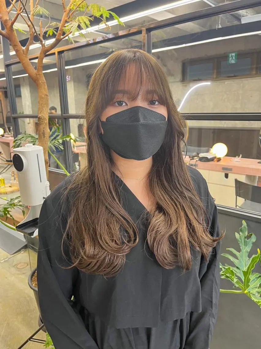 ロング カット ヘアカラー 中江 友哉のヘアスタイル
