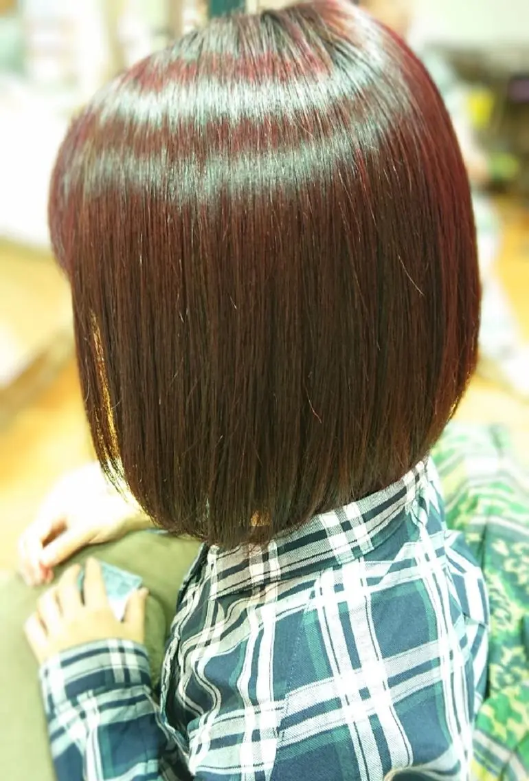 パーマ ショート 縮毛矯正 山口 彩海のヘアスタイル