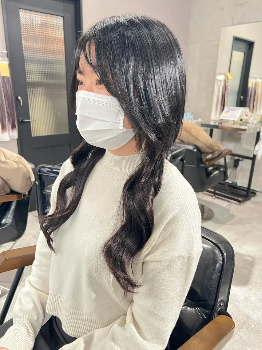 ミディアム エクステ Lavy Kyoto エクステのヘアスタイル