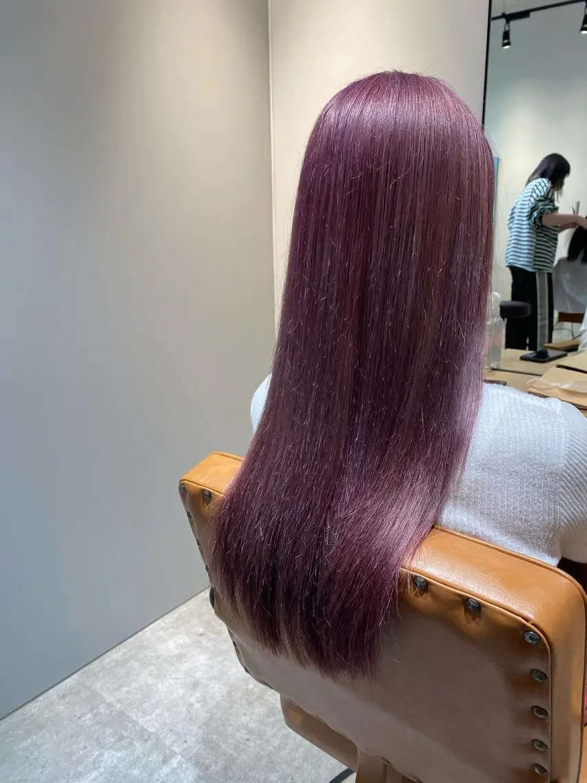 ロング カラー ブリーチ ケアブリーチ ハイトーンカラー カット ヘアカラー オスズ 🎀´-のヘアスタイル
