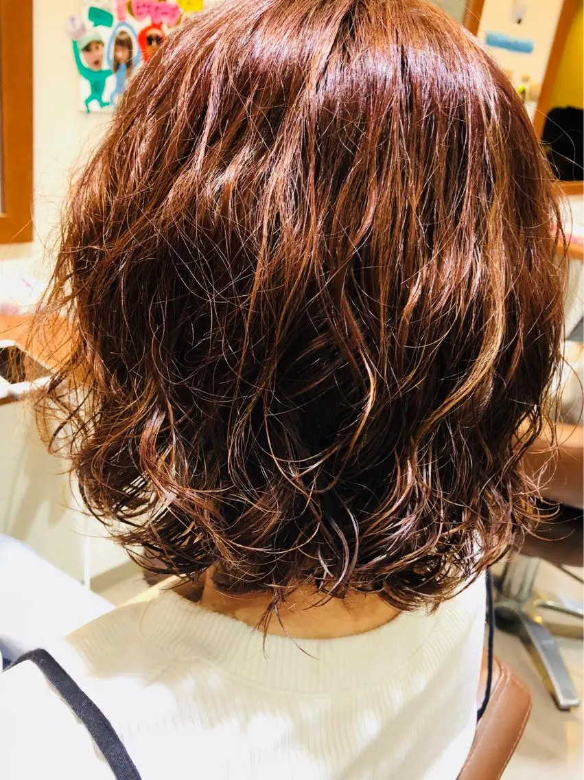 ショート パーマ 萩原 凌✄のヘアスタイル