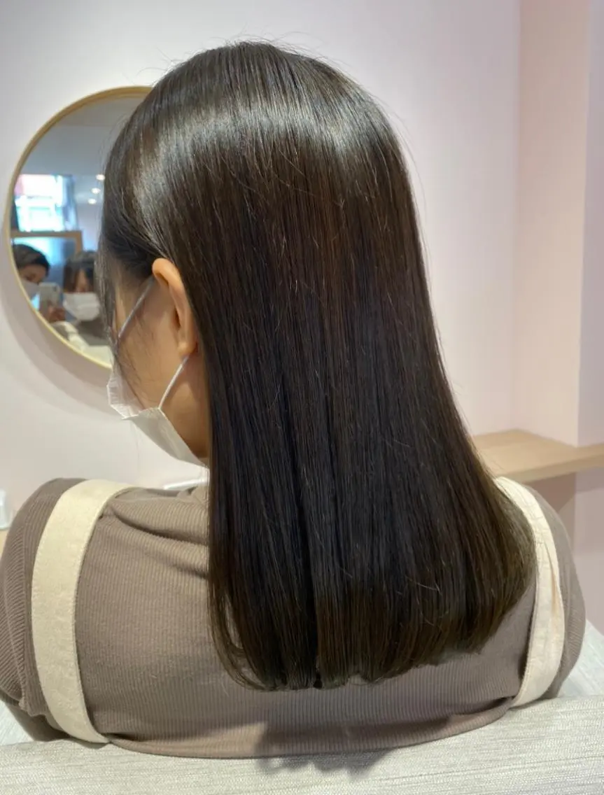 ロング 縮毛矯正 トリートメント nagisa /縮毛矯正のヘアスタイル