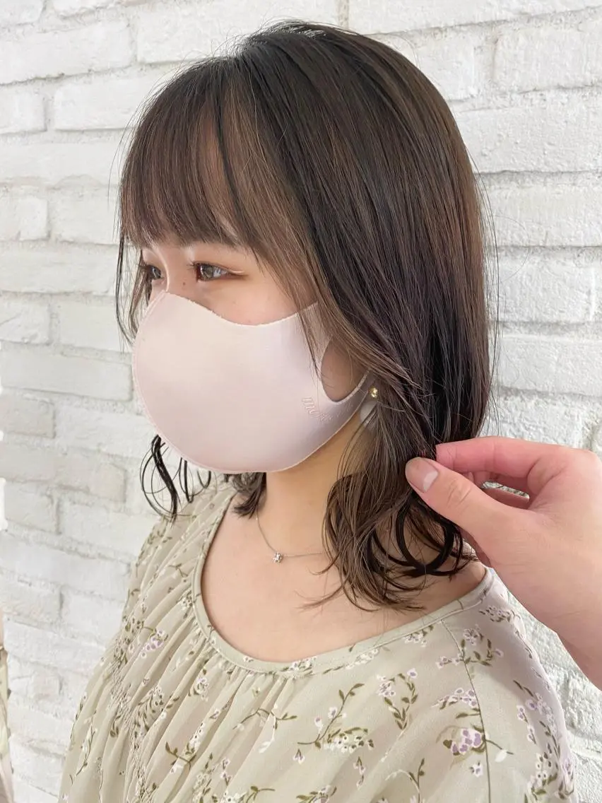 ミディアム カラー ベージュカラー インナーカラー 渋谷/ショート/ボブ 輝来のヘアスタイル