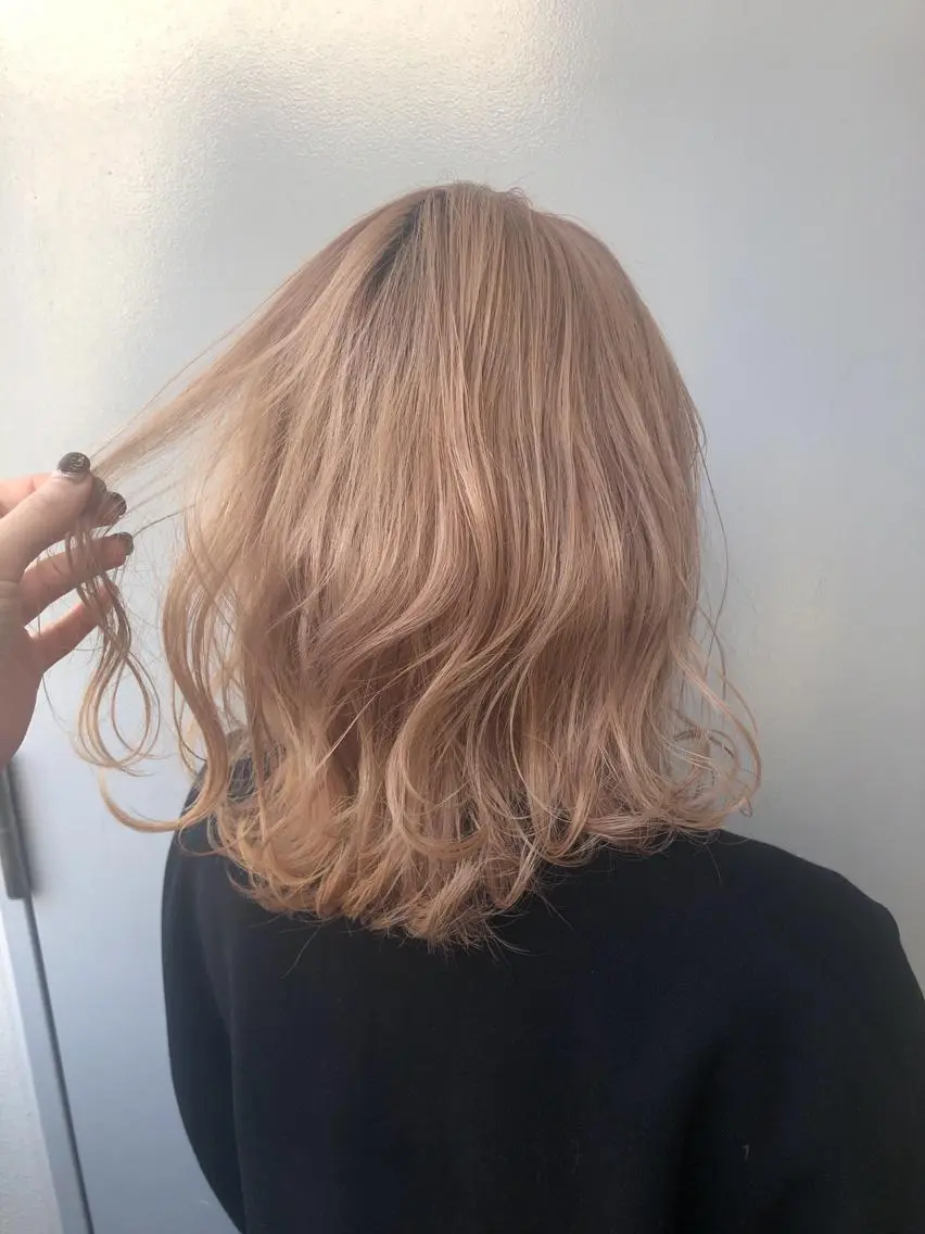 セミロング カラー パーマ ヘアアレンジ メンズ キッズ マツエク・マツパ 当日予約⭕️ Rene’のヘアスタイル