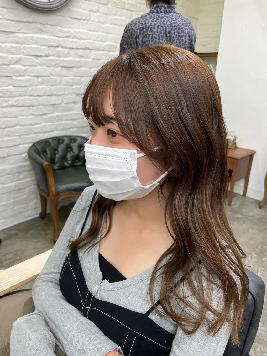 ロング カラー レイヤーカット 水田吉亮/髪質改善/ 縮毛矯正/レイヤーのヘアスタイル
