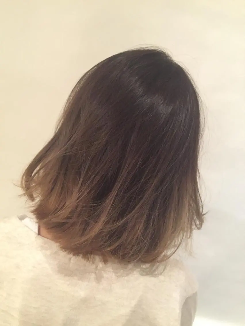 ミディアム ヘアカラー トリートメント トップスタイリスト 👑田添幹宜のヘアスタイル