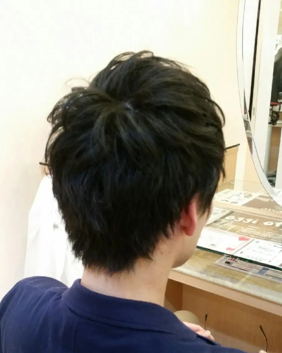 パーマ ショート メンズ メンズショート ショートヘア 美谷添（ミヤゾエ） まどか大人ヘアサロンのヘアスタイル