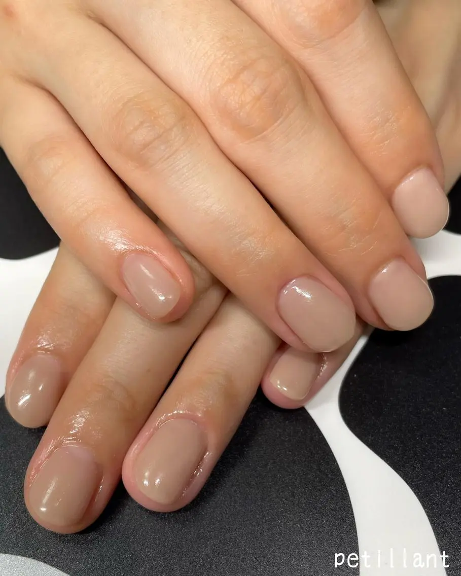 ネイル ワンカラーネイル シンプルネイル nail salon petillantのネイルデザイン