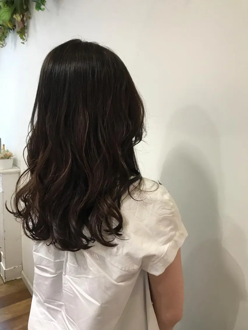ロング カラー いけだ ひかり ハイライトくびれヘアのヘアスタイル