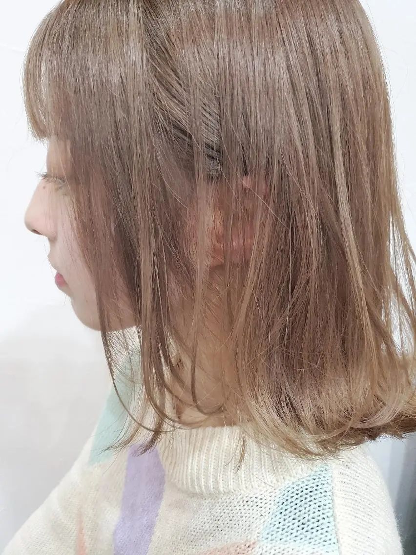 ミディアム カラー パーマ ヘアアレンジ グラデーションカラー ハイライトカラー ハイライト まとまり💯悩み改善 ★松本尚弥★店長のヘアスタイル